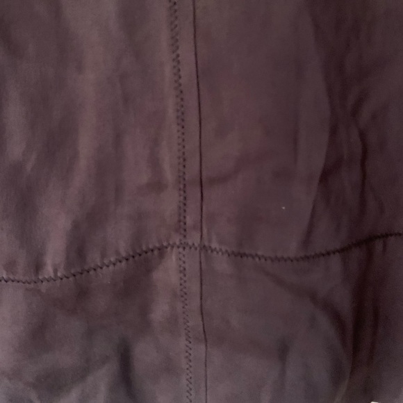 Brochu Walker Silk Half-Button Down Brown Small - Picture 8 of 11